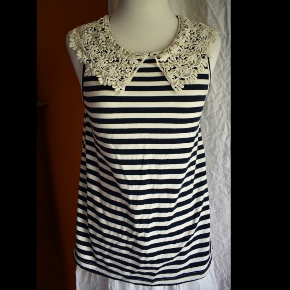 Anthropologie Collared Skipper Tank